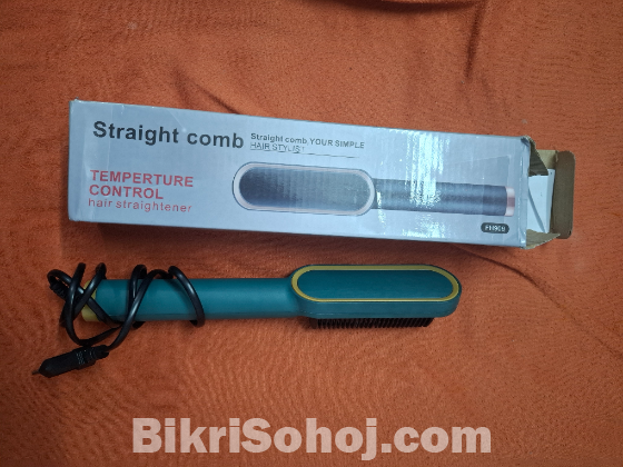Hair straightener comb